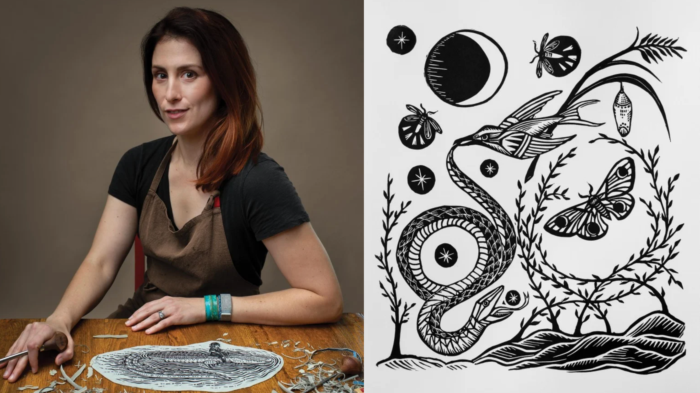 Kate Tucker and her artwork