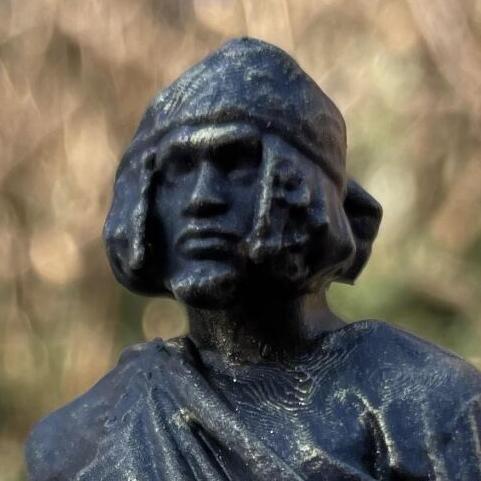 A self-made 3D sculpture of D'Sean Perry