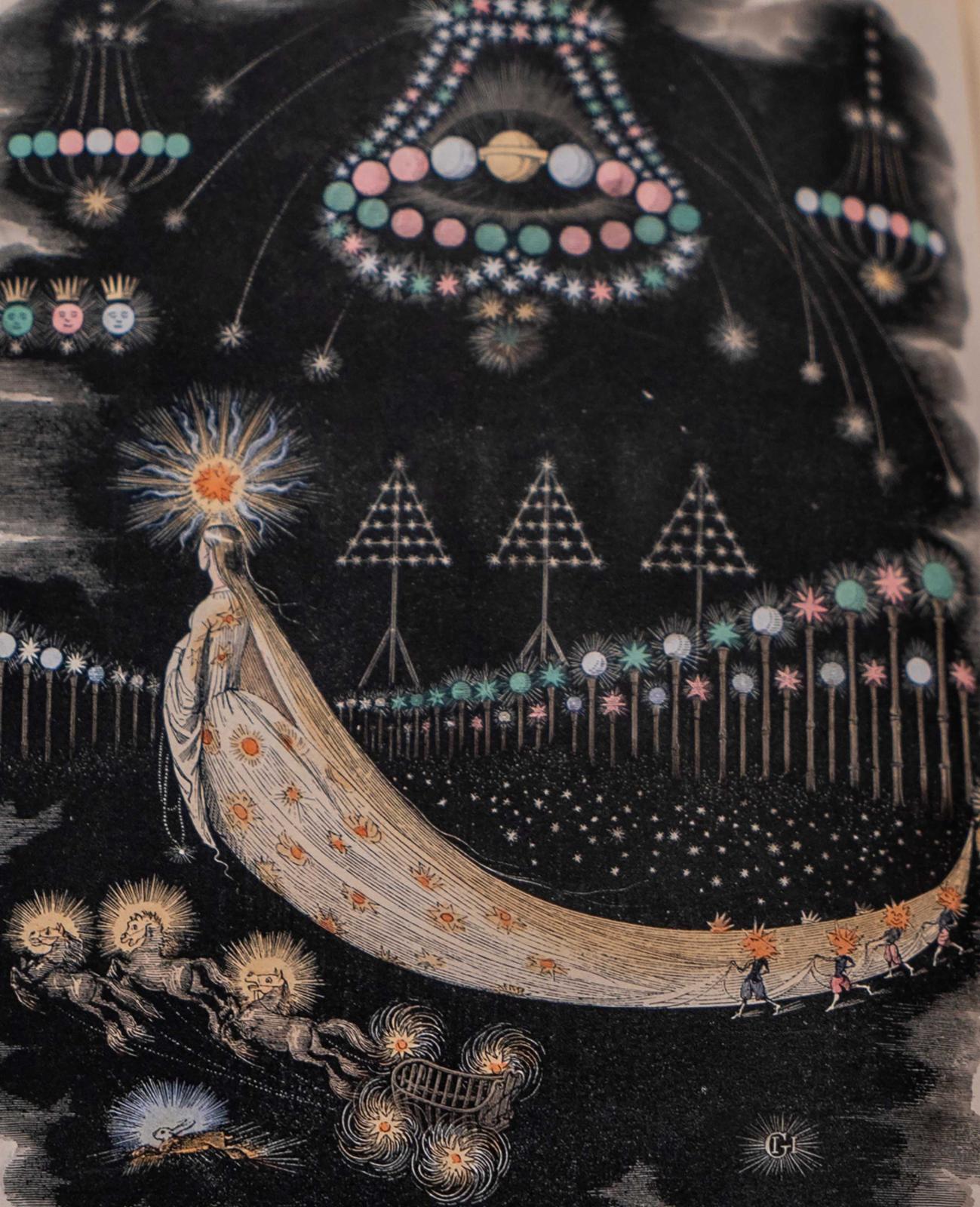 Detail from “Pérégrinations D'une Comète” (Wanderings of a Comet), a fantastical illustration from the French caricaturist J.J. Grandville’s 1844 “Un Autre Monde” (Another World).