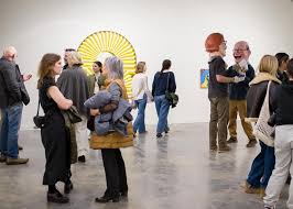 People in the Ruffin Art Gallery