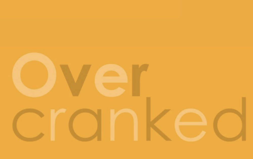 Yellow box with the word Overcranked