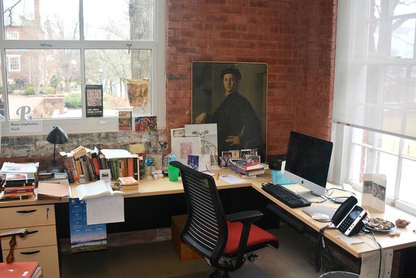 Art history professor office