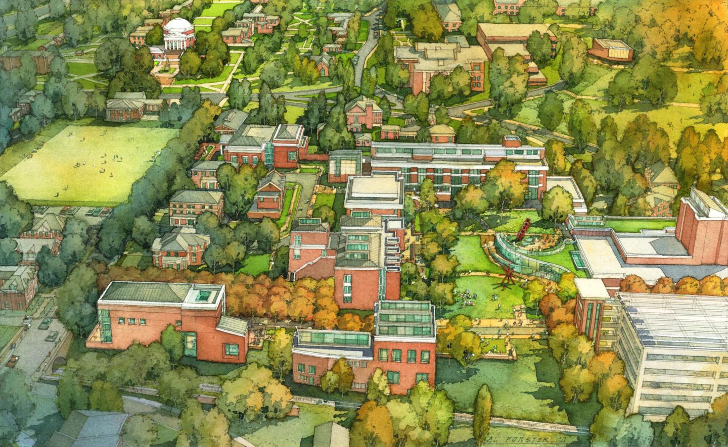 Rendering of Arts Grounds