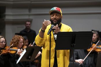 A.D. Carson with the Charlottesville Symphony by Joyce Boghosian 