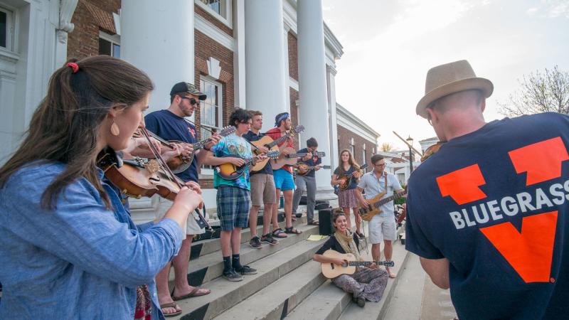 Blue Grass Ensemble at Old Cabell Hall • Image by Sanjay Suchak
