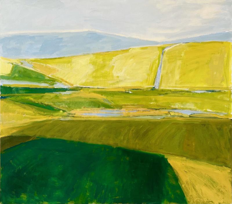 'Open Valley', 2022. Oil on Canvas, 46” x 52” by Isabelle Abbot